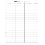 Registro firme presenze al lavoro 31 x 24 cm 100 fogli - E2819 - 8023328281908 - DMwebShop