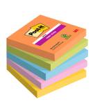 Blocco Post it Super Sticky 654-5SS-BOOS - 76 x 76 mm - colori Boost - 90 fogli - conf. 5 pezzi - Post-it - 7100258933 - 4054596924192 - DMwebShop