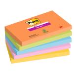 Blocco Post it Super Sticky 654-5SS-OAS - 76 x 127 mm - colori Boost - 90 fogli - conf. 5 pezzi - Post-it - 7100258793 - 4054596924345 - DMwebShop