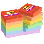 Blocco Post it Super Sticky 622-12SS-PLAY - 47,6 x 47,6 mm - colori Playful - 90 fogli - conf. 12 pezzi - Post-it - 7100290166 - 4064035065713 - DMwebShop