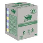 Blocco foglietti - 76 x 76 mm - carta riciciclata - 100 fogli - colori pastel - conf. 10 pezzi - Post-it - 7100172343 - 4054596723283 - DMwebShop