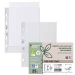 Buste forate Gea 100 - PP riciclato - buccia medium - 15 x 21 cm - conf. 25 pezzi - Sei Rota - 701510 - 8004972030258 - DMwebShop