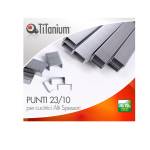 Punti metallici - 23/10 - scatola da 1000 pezzi - conf. 20 pezzi - Titanium - D1432 - 8025133121943 - DMwebShop