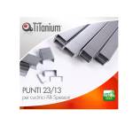 Punti metallici - 23/13 - scatola da 1000 pezzi - conf. 10 pezzi - Titanium - D1433 - 8025133121967 - DMwebShop