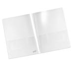 Cartella con doppia tasca Plastidea A4 PP trasparente - 25281