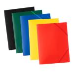 Cartellla 3 lembi con elastico angolare ECO 24 x 32 cm PP colori assortiti - 25285