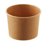 Coppetta gelato monouso rotonda diametro 10,5 cm 335 ml carta avana - 26197