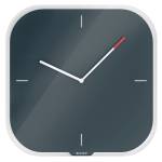 Orologio da parete Cosy silenzioso vetro grigio - 25577