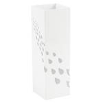 Portaombrelli 15,5 x 15,5 x 49 cm metallo verniciato fantasia gocce bianco - 25328