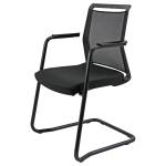 Seduta attesa Light LLS con braccioli inclusi nero - 25508