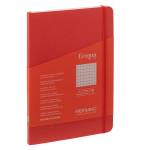 Taccuino Ecoqua Plus con elastico rilegatura cucita A5,5 mm 80 fogli lampone - 25717