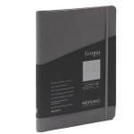 Taccuino Ecoqua Plus con elastico spiralato A5,70 fogli puntinato antracite - 25694