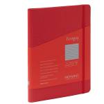 Taccuino Ecoqua Plus con elastico spiralato A5,70 fogli righe lampone - 25703