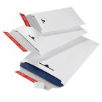 Busta a sacco in cartone chiusura autoadesiva 245 x 345 x 30 mm bianco - 26834