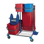 Carrello per pulizie Star 2 cromato 48 lt 82 x 71 x 105 cm - 26265