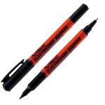 Marcatore permanente per elettricisti a doppia punta 0,4,1 mm nero - 26668