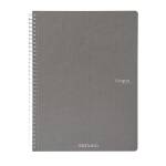 Maxiquaderno Ecoqua original spiralato A4,90 gr 1 rigo 70 fogli antracite - 26437