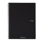 Maxiquaderno Ecoqua original spiralato A4,90 gr 5 mm 70 fogli nero - 26426