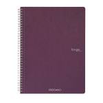 Maxiquaderno Ecoqua original spiralato A4,90 gr 5 mm 70 fogli vino - 26438