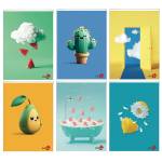 Maxiquaderno Vibes fantasia A4,40,2 fogli 80 gr 5 mm con margine - 26370