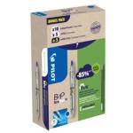 Penna a sfera scatto B2P Ecoball BeGreen punta 1 mm 10 refill B2P inclusi blu - 26770