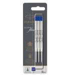 Refill sfera QuinkFlow punta media metallo blu blister 3 pezzi - 26741