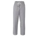 Pantalone cuoco Plutone unisex taglia M bianco quadretti neri - 3723