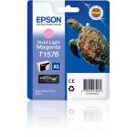 Cartuccia EPSON Inkjet Magenta chiaro T1576 Originale - 7506