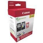 Multipack Cartucce CANON Inkjet PG 540 CL 541 confezione 2 cartucce e fogli carta fotografica 5225B013 Originale - 1793
