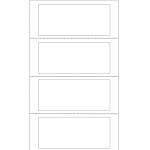 Etichette adesive a modulo continuo TT951,2 in carta corsia singola 100 fogli 140 x 60 mm - 15014