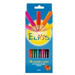 Pastelli Elios mina 3 mm con temperamatite astuccio 12 pezzi - 16392