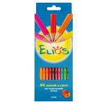 Pastelli Elios mina 3 mm con temperamatite astuccio 24 pezzi - 14655