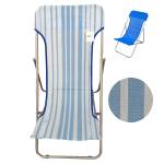 Sdraio Beach pieghevole 70 x 72 x 45 cm acciaio verniciato texilene - 14659