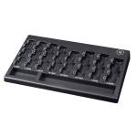 Vassoio portamonete Euro PP riciclata 310 x 185 x 30 mm nero - 16411