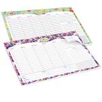 Desk planner Nature Flowers - da scrivania - 42 x 29,5 cm - conf. 2 pezzi - Pigna - 023266400 - 8005235209206 - DMwebShop