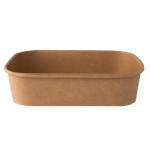 Bowl monouso rettangolare 500 ml cartoncino avana - 27197