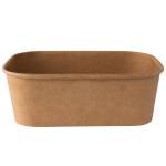Bowl monouso rettangolare 750 ml cartoncino avana - 27201
