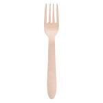 Forchetta monouso in legno 16,5 cm - 27217