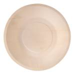 Piatto piano monouso rotondo diametro 21,5 cm legno colore naturale - 27210