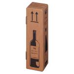 Scatola Wine Pack per 1 bottiglia 10,5 x 10,5 x 42 cm - 27403
