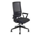 Seduta operativa Nereide NDAE con braccioli fissi nero - 23699