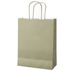 Shopper Twisted maniglie cordino 26 x 11 x 34,5 cm carta kraft salvia - 19816
