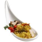 Ciotola a cucchiaio fingerfood - 14,5 x 4,5 x 1,5 cm - melamina - bianco - Leone - T8166 - 8024112006189 - DMwebShop