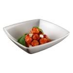 Ciotola quadrata 21 x 21 x 7 cm melamina bianca - 27979