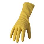 Coppia di guanti in lattice felpato R90 taglia M giallo - 27872
