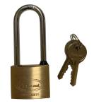 Lucchetto ad arco lungo 40 mm acciaio cromato - 28046