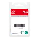 Punti zincati 53,6,6 mm metallo confezione da 1960 punti - 28057