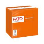 Tovagliolo carta 24 x 24 cm 2 veli arancio - 27688