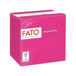 Tovagliolo carta 24 x 24 cm 2 veli fucsia - 27687