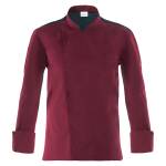 Giacca da cuoco Raul - a manica lunga - taglia M - bordeaux - Giblor's - Q8GX0105-U35-M - 8058045582489 - DMwebShop